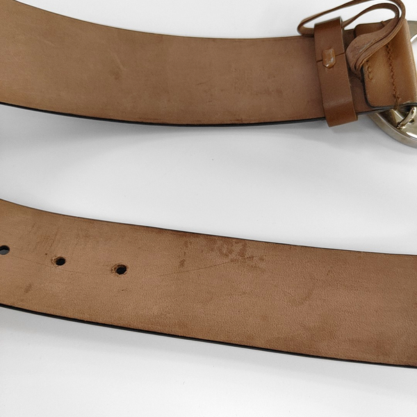Brown Coated Canvas Belt