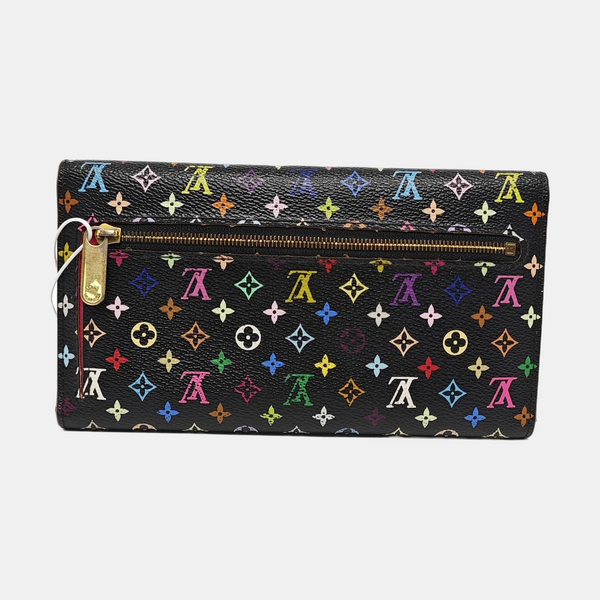 LV × TM KOALA Monogram Coated Canvas Black Wallet