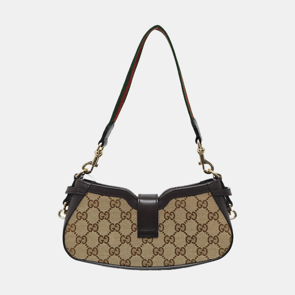 Moon Side Mini Monogram Coated Canvas Black