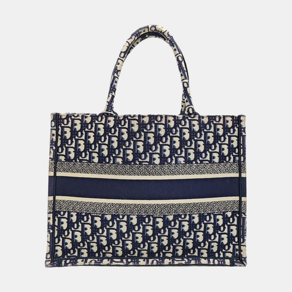 Book Tote Medium Canvas Blue