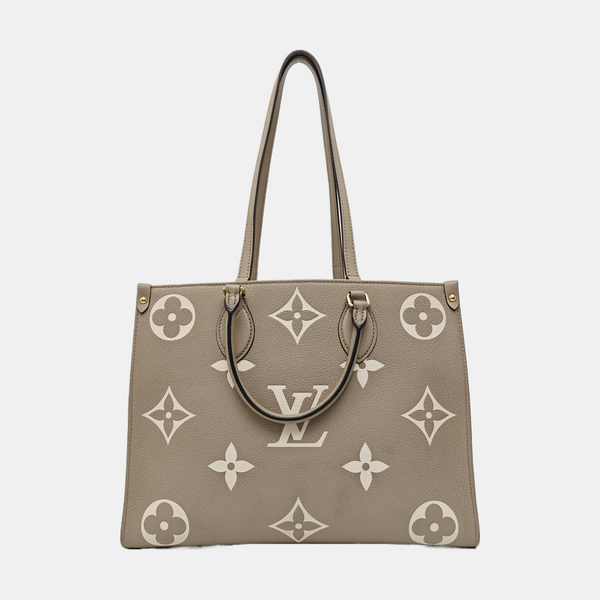 ONTHEGO MM Monogram Calfskin Gray