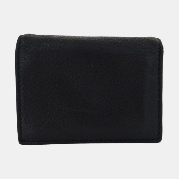 Animalier Calfskin Black Wallet