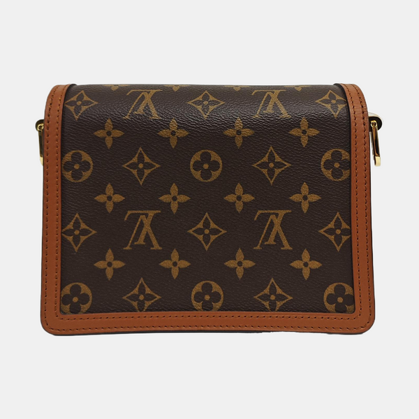 DAUPHINE Mini Monogram Coated Canvas Brown