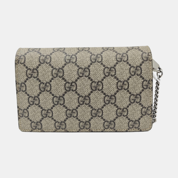 Dionysus Super Mini Monogram Coated Canvas Beige