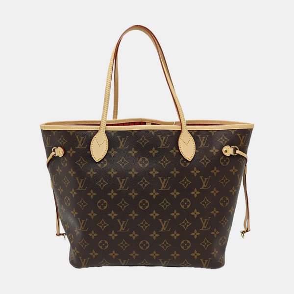 NEVERFULL MM Monogram Coated Canvas Brown