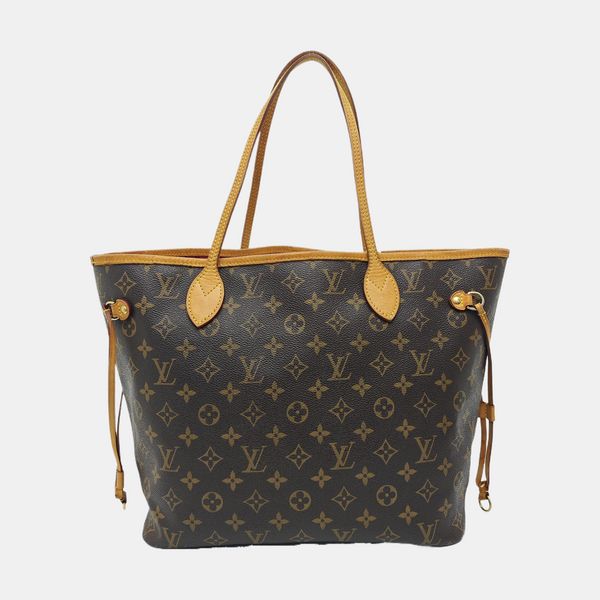 NEVERFULL MM Monogram Coated Canvas Brown