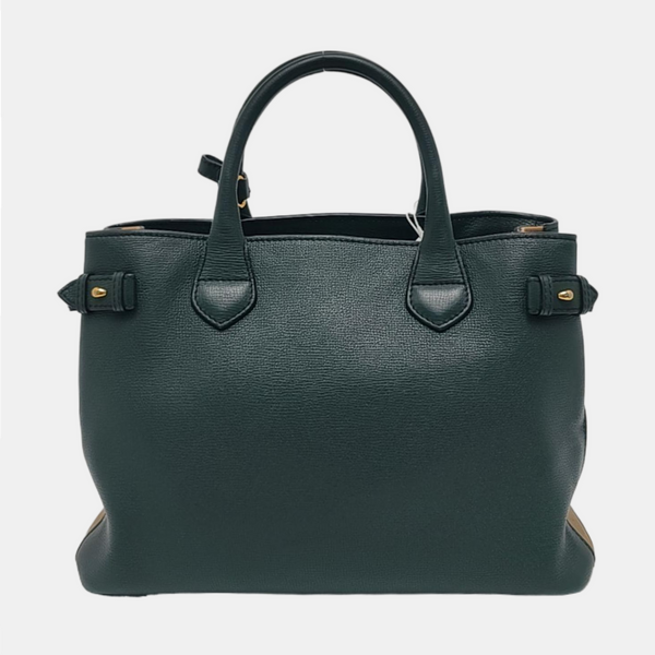The Banner Medium Calfskin Green