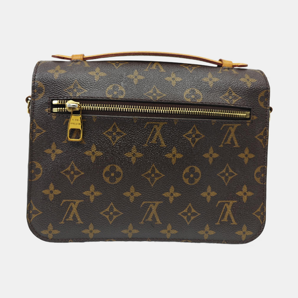 MÉTIS MM Monogram Coated Canvas Brown