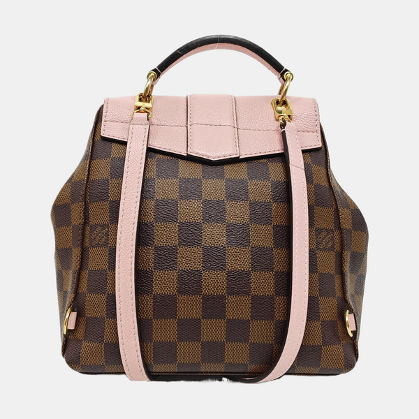CLAPTON Damier Ebene Coated Canvas Brown