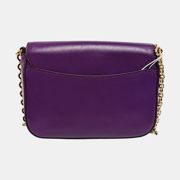 Calfskin Shoulder Bag Purple