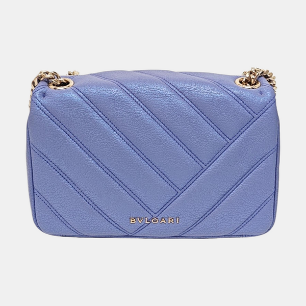 SERPENTI CABOCHON Small Quilted Lambskin Blue