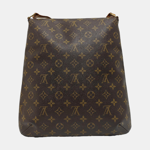 MUSETTE TANGO Lona Revestida con Monogram Marrón