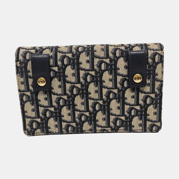 Saddle Mini Oblique Canvas Blue