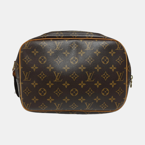 REPORTER Monogram Coated Canvas Brown