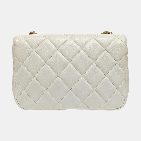 Quilted Calfskin White