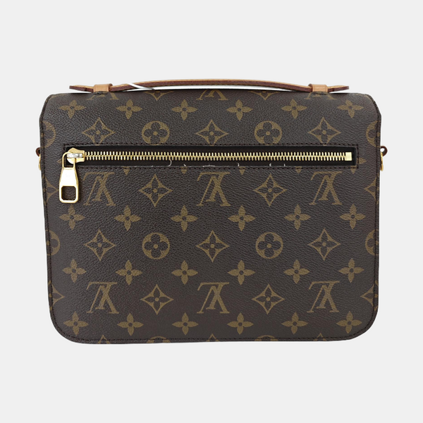 MÉTIS MM Monogram Coated Canvas Brown