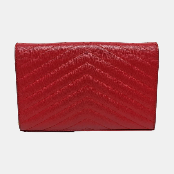 MONOGRAM Medium Quilted Calfskin Red