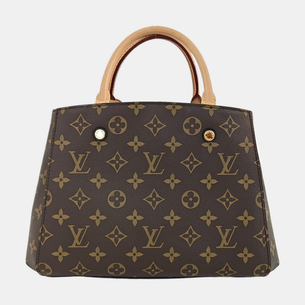 MONTAIGNE Monogram Coated Canvas Brown