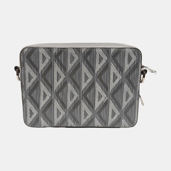 Coated Canvas Shoulder Bag Gray