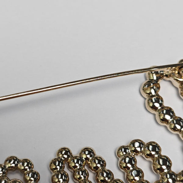 Metal Gold Brooch