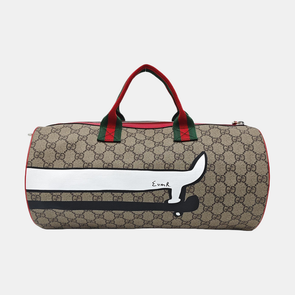 Monogram Coated Canvas Shoulder Bag Black