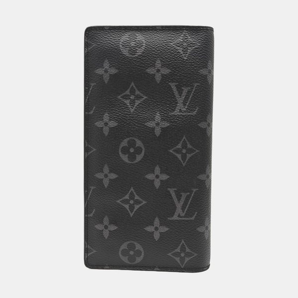 BRAZZA Monogram Coated Canvas Black Wallet