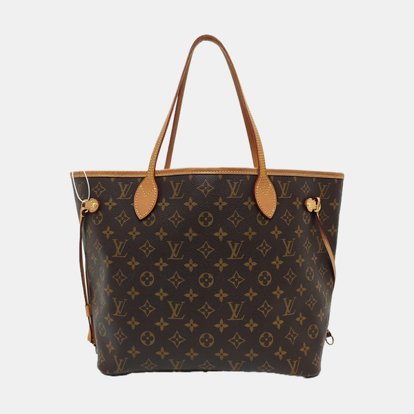 NEVERFULL MM Monogram Coated Canvas Brown