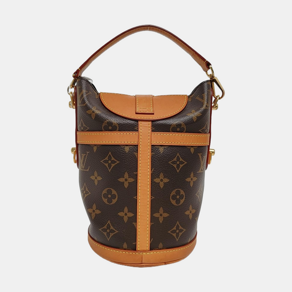 DUFFLE Monogram Coated Canvas Brown
