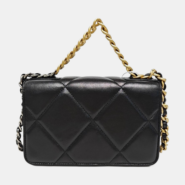 CHANEL 19 WOC Quilted Lambskin Black
