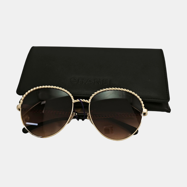 Metal Sunglasses Brown