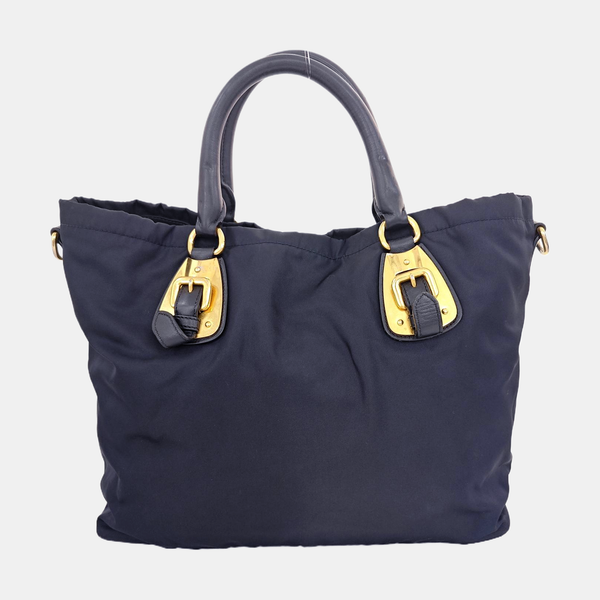Gaufre Nylon Blue
