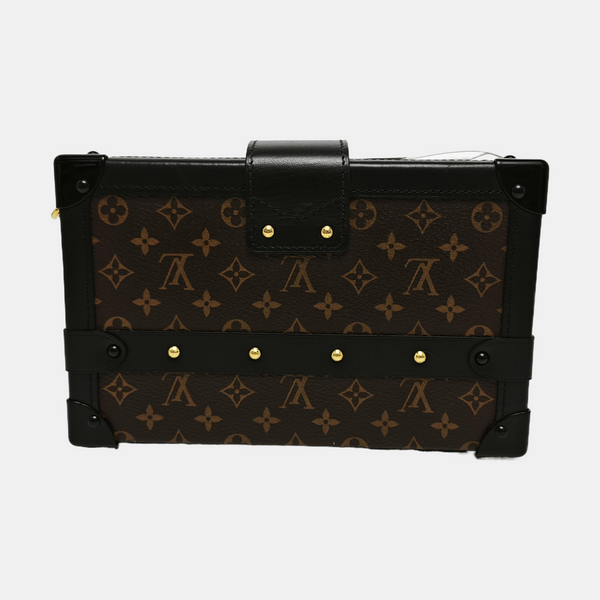PETITE MALLE Monogram Coated Canvas Brown