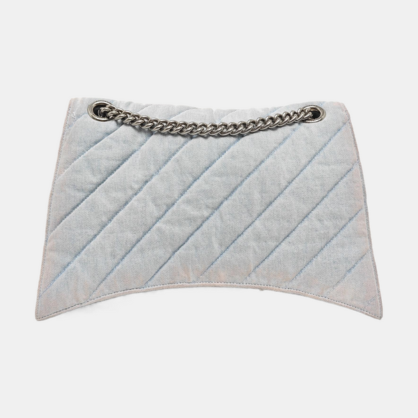 Crush Large Quilted Denim Blue