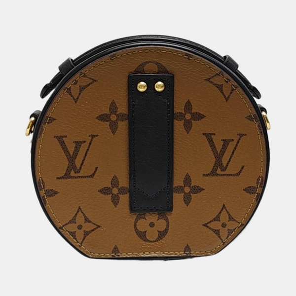 BOITE CHAPEAU Mini Monogram Coated Canvas Brown