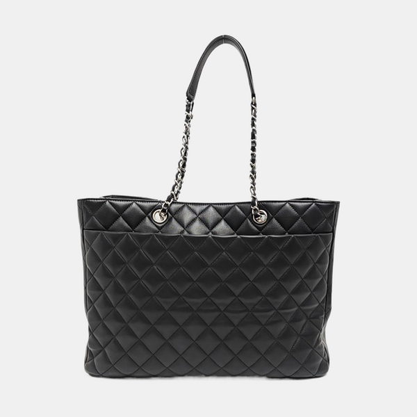 Quilted Calfskin Large Black