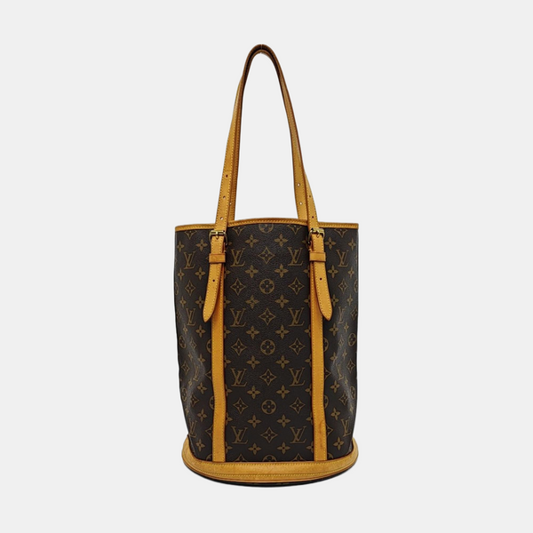 BUCKET GM Monogram Coated Canvas Brown