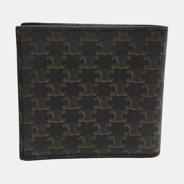 Coated Canvas Wallet Brown