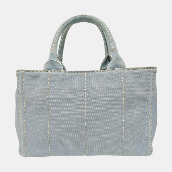 Denim Quilted Canvas Blue