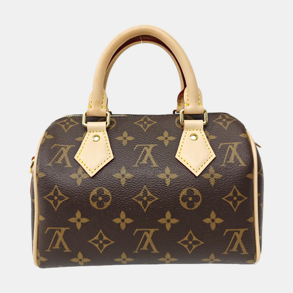SPEEDY 20 Monogram Coated Canvas Brown