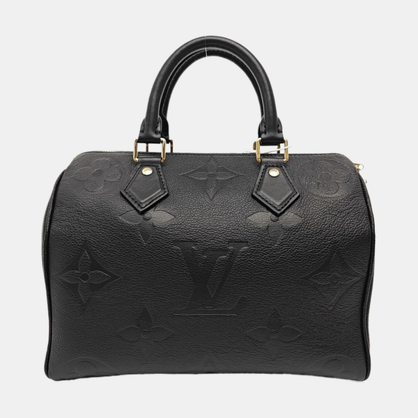 SPEEDY 25 Monogram Calfskin Black