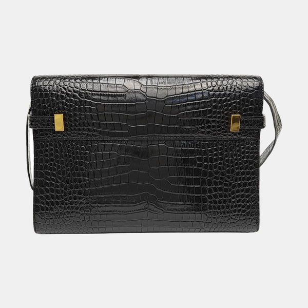 MANHATTAN Medium Calfskin Black