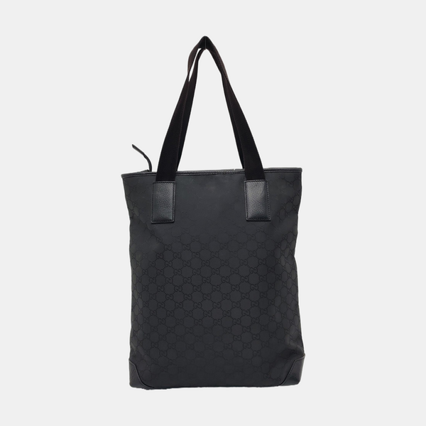 Monogram Canvas Tote Bag Black