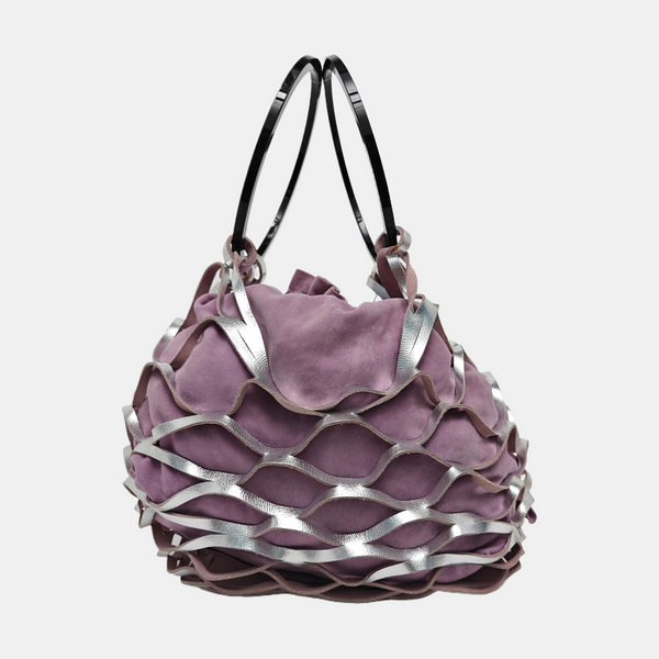 Special Material Shoulder Bag Purple
