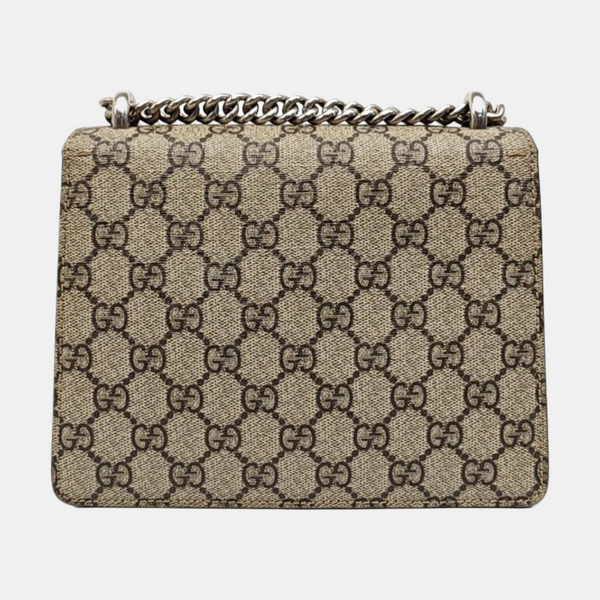Dionysus Mini Monogram Coated Canvas Beige