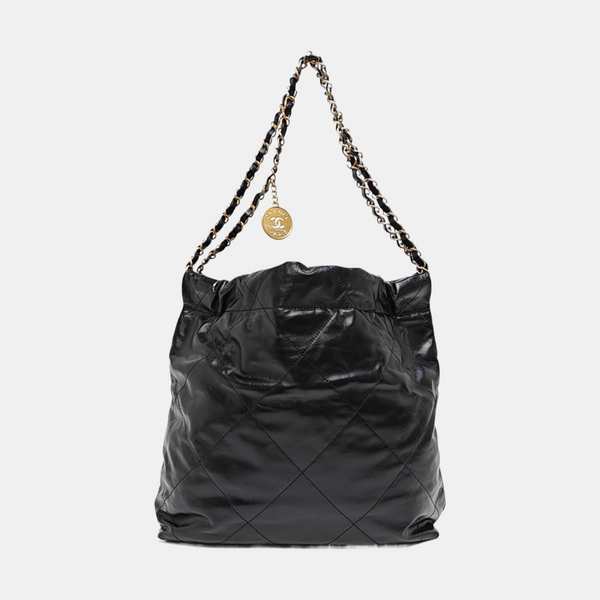 CHANEL 22 Small Quilted Calfskin Black