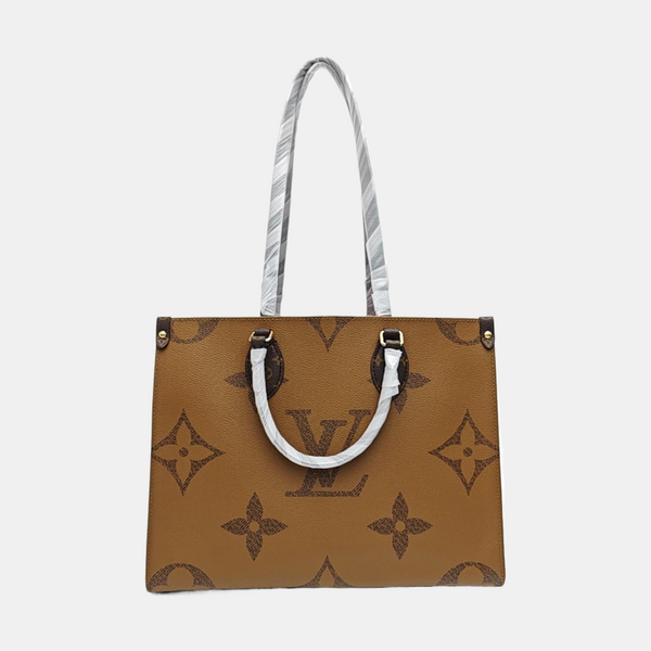 ONTHEGO MM Monogram Coated Canvas Brown