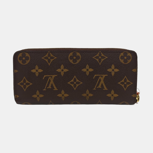 CLÉMENCE Monogram Coated Canvas Brown Wallet