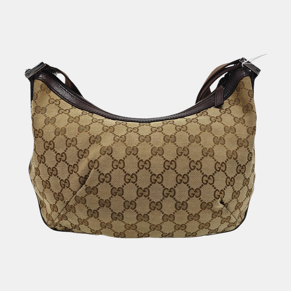 Monogram Canvas Shoulder Bag Beige