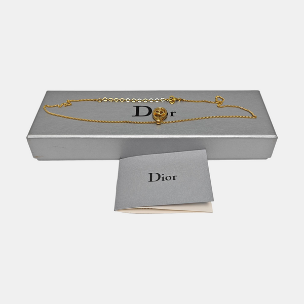 Petit CD Metal Gold Necklace