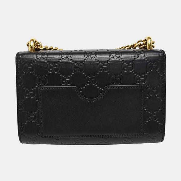 Padlock Small Monogram Calfskin Black